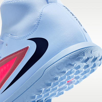 Tacos de fútbol para pasto sintético (turf) para niños grandes Nike Jr. Phantom 6 High Club