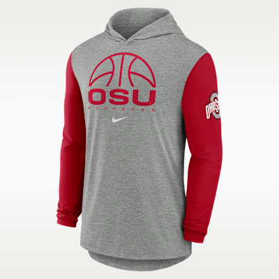 Ohio State Basketball Men's Nike Dri-FIT College Long-Sleeve Hooded T-Shirt