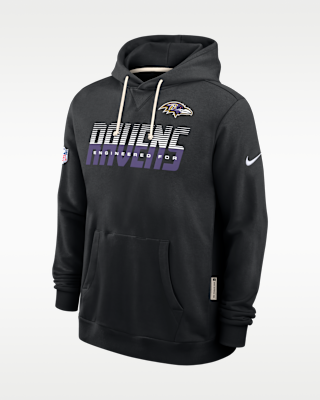 Мужское худи Baltimore Ravens Sideline Standard Issue Nike Dri-FIT NFL Pullover Hoodie