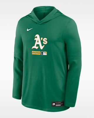Мужские  Athletics Authentic Collection Nike Dri-FIT MLB Long-Sleeve Hooded Top