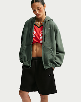 Женское худи Nike Studio Fleece Medium Weight Oversized Full-Zip Hoodie
