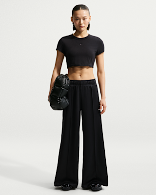 Женские спортивные штаны Nike Sportswear Mid-Rise Wide-Leg Track Pants