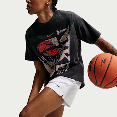 Nike Essential Dri-FIT Kadın File Basketbol Şortu görsel 4