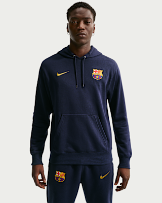 Мужское худи FC Barcelona Club Nike Soccer French Terry Pullover Hoodie