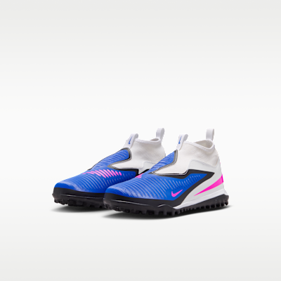 Tacos de fútbol para pasto sintético (turf) para niños grandes Nike Jr. Phantom 6 High Academy