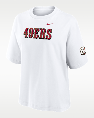 Женская футболка San Francisco 49ers 80th Anniversary Boxy Nike NFL