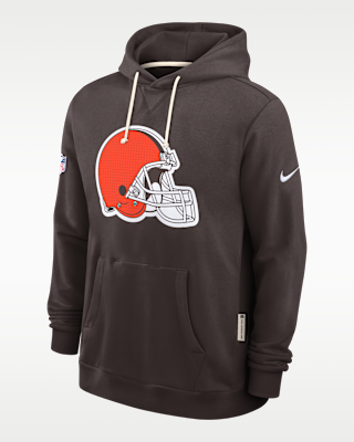 Мужское худи Cleveland Browns Initial Home Sideline Nike Dri-FIT NFL Pullover Hoodie