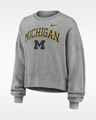 Женские Michigan Phoenix Arch Nike College Pullover Crew
