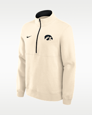 Мужские Iowa Primetime Primary Logo Nike College 1/2-Zip Crew
