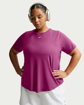 Женские шорты Nike One Classic Dri-FIT Short-Sleeve Top (Plus Size)