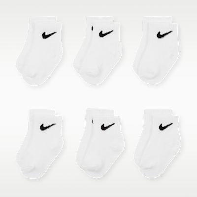Nike Swoosh Baby/Toddler Ankle Socks (6 Pairs)