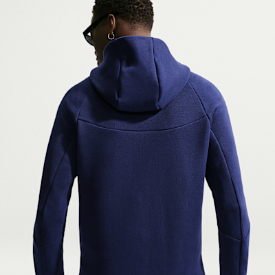Nike Inter Milan Tech Fleece Windrunner Nike Tam Boy Fermuarlı Erkek Kapüşonlu Futbol Üstü görsel 2