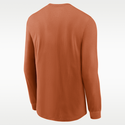 Texas Legacy Arched Logo Men's Nike College Long-Sleeve T-Shirt