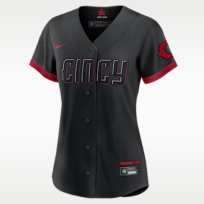 MLB Cincinnati Reds City Connect (Barry Larkin) Women's Replica Baseball Jersey