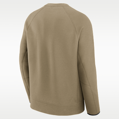 Sudadera de cuello redondo sin cierre universitaria Nike para hombre Alabama Tech Fleece