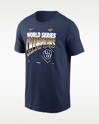 Мужская футболка Milwaukee Brewers 2026 World Series Champions Nike MLB
