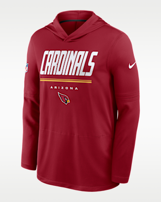Мужские  Arizona Cardinals Sideline Nike Dri-FIT NFL Long-Sleeve Hooded Top