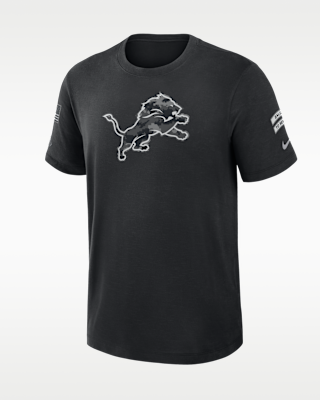 Мужская футболка Detroit Lions Salute to Service Slub Nike Dri-FIT NFL