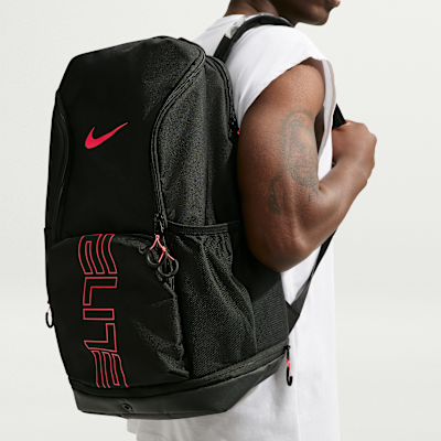 basketball nike sports backpack Varsity Elite Academy while the ventilated bottom pocket can be used for shoe storage or as a wet/dry compartment Nike Varsity Elite Printed Backpack