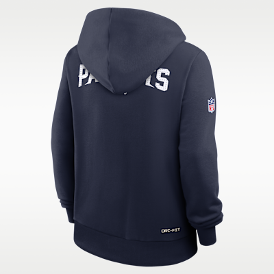 New England Patriots Sideline Women's Nike Dri-FIT NFL Pullover Hoodie