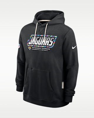 Мужское худи Jacksonville Jaguars Crucial Catch Sideline Standard Issue Nike Dri-FIT NFL Pullover Hoodie