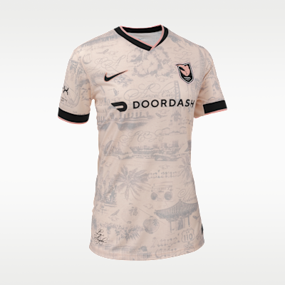 Jersey Nike Dri-FIT de la NWSL Replica para mujer Angel City FC visitante 2025 Stadium Alyssa Thompson
