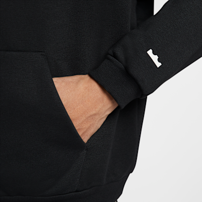 เสื้อบาสเก็ตบอลมีฮู้ดขนเรียบแบบสวมผู้ชาย Nike Therma-FIT LeBron "Shut Up and Dribble"