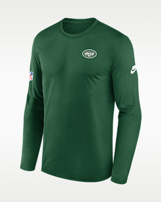 Мужская футболка New York Jets Alt Legend Small Logo Nike Dri-FIT NFL Long-Sleeve