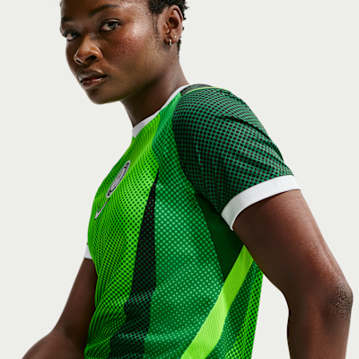 Nike Nijerya 2026 Stadyum İç Saha Nike Dri-FIT Kısa Kollu Kadın Futbol Forması görsel 3