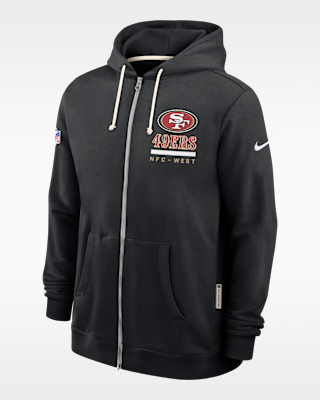 Мужское худи San Francisco 49ers Utility Player Sideline Nike Dri-FIT NFL Full-Zip Hoodie