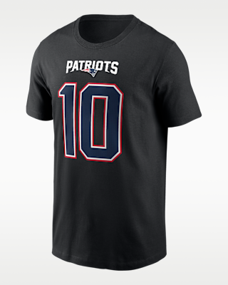 Мужская футболка Drake Maye New England Patriots Carbon Nike NFL