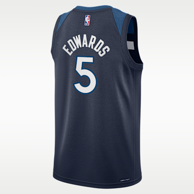 Anthony Edwards Minnesota Timberwolves 2024/25 Icon Edition Big Kids' Nike NBA Swingman Jersey
