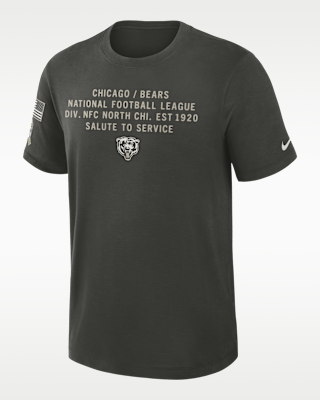 Chicago Bears Salute to Service Slub Men's Nike Dri-FIT NFL T-Shirt