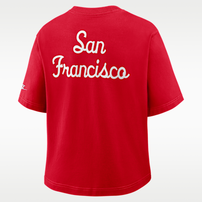 San Francisco 49ers Rewind Pocket Boxy Women's Nike NFL T-Shirt