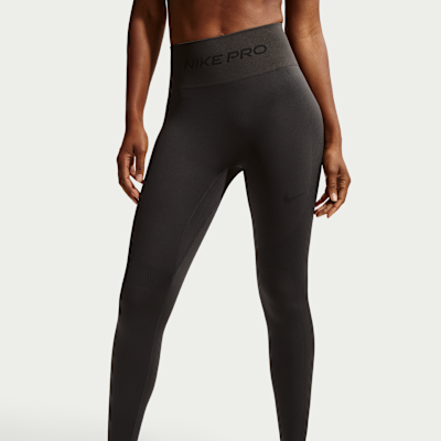 Nike Pro Seamless Yüksek Belli Bilek Üstü Kadın Taytı görsel 2