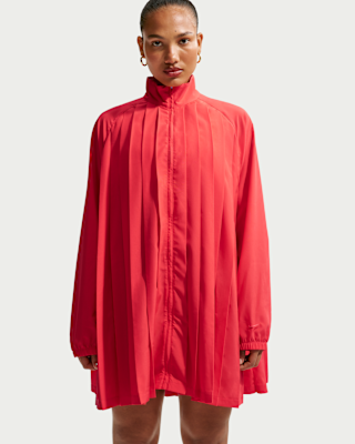 nike long sleeve mini dress Nike Sportswear Women's Oversized Long-Sleeve Pleated Mini Dress