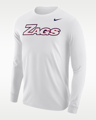 Мужская футболка Gonzaga Bulldogs Nike Football Long-Sleeve для футбола