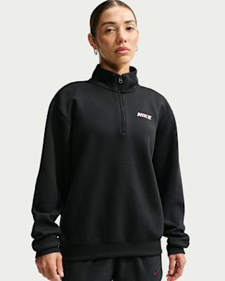 Женские Nike Studio Fleece Sport Dri-FIT 1/4-Zip Top