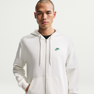 Nike Sportswear Club เสื้อมีฮู้ดซิปยาวผ้าเฟรนช์เทรีผู้ชาย