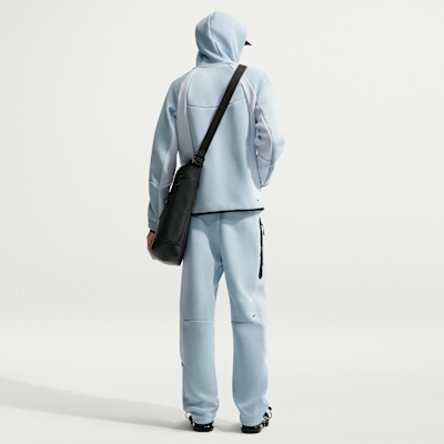 Nike Tech Renk Bloklu Açık Paçalı Fleece Erkek Eşofman Altı görsel 5