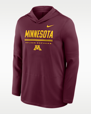 Мужские Minnesota Sideline Nike Dri-FIT College Long-Sleeve Hooded Top