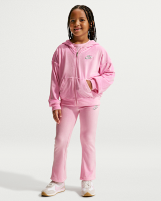 Детские тайтсы Nike Little Kids' 2-Piece Velour Flared Leggings Set