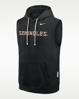 Мужское худи Florida State Sideline Nike Dri-FIT College Sleeveless Pullover Hoodie