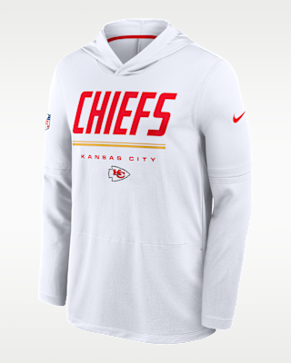 Мужские  Kansas City Chiefs Sideline Nike Dri-FIT NFL Long-Sleeve Hooded Top