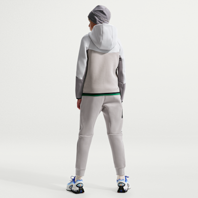 Sudadera con gorro con cierre completo para niños grandes Nike Sportswear Tech Fleece