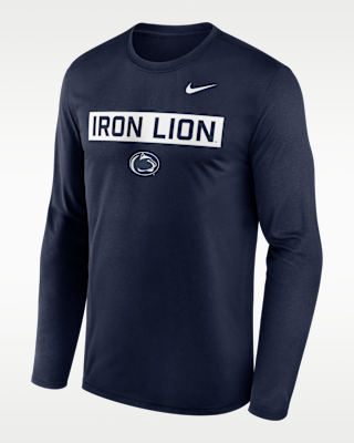 Мужская футболка Penn State Primetime Legend 2-Hit Nike Dri-FIT College Long-Sleeve