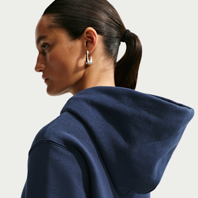Nike Studio Fleece Orta Kalınlıkta Kapüşonlu Kadın Sweatshirt'ü görsel 6
