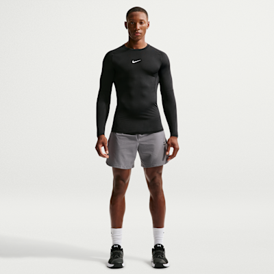 Nike Pro Dri-FIT Sıkı Kesimli Uzun Kollu Erkek Fitness Üstü görsel 4