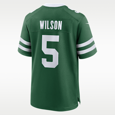Jersey de fútbol americano Nike de la NFL Game para hombre Garrett Wilson New York Jets