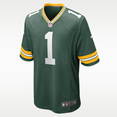 Jersey Nike de la NFL Game para hombre Matthew Golden Green Bay Packers 2025 NFL Draft First Round Pick